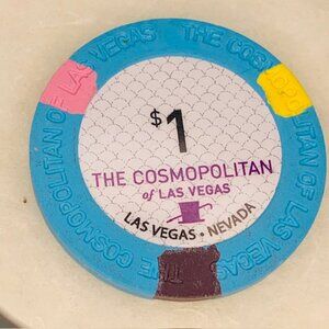 The Cosmopolitan Casino Chip Las Vegas $1 Lucky Gift Charm Coin COSMO